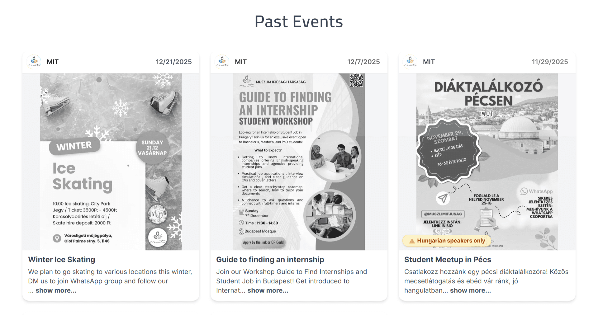 MIT HU - Community Platform - 2